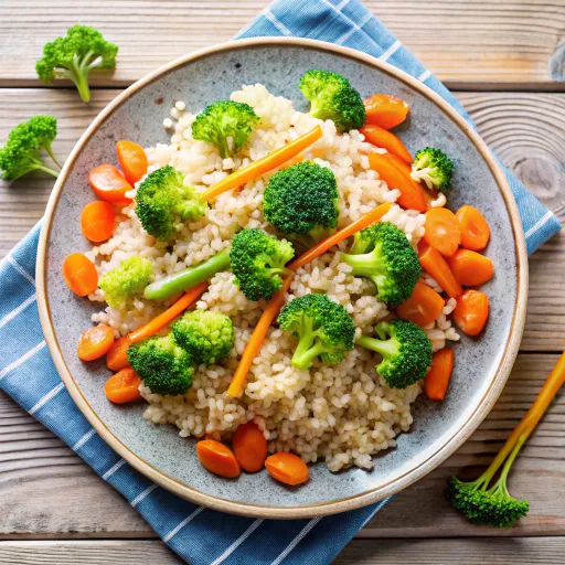 Bowl Energético de Arroz Integral y Verduras al Sésamo